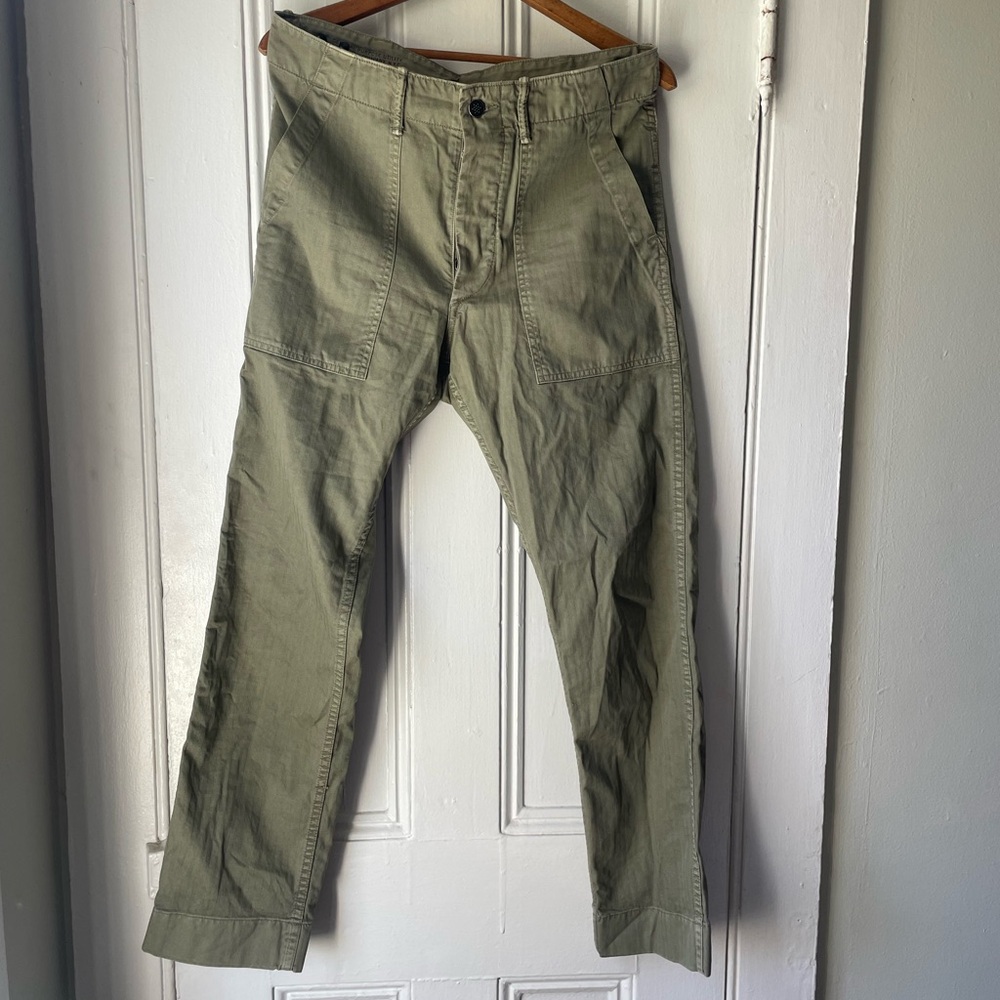 Double RL Women’s Herringbone Twill utility pants size 29